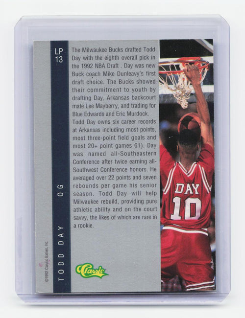 1992 Classic Four Sport #LP13 Todd Day Limited Prints