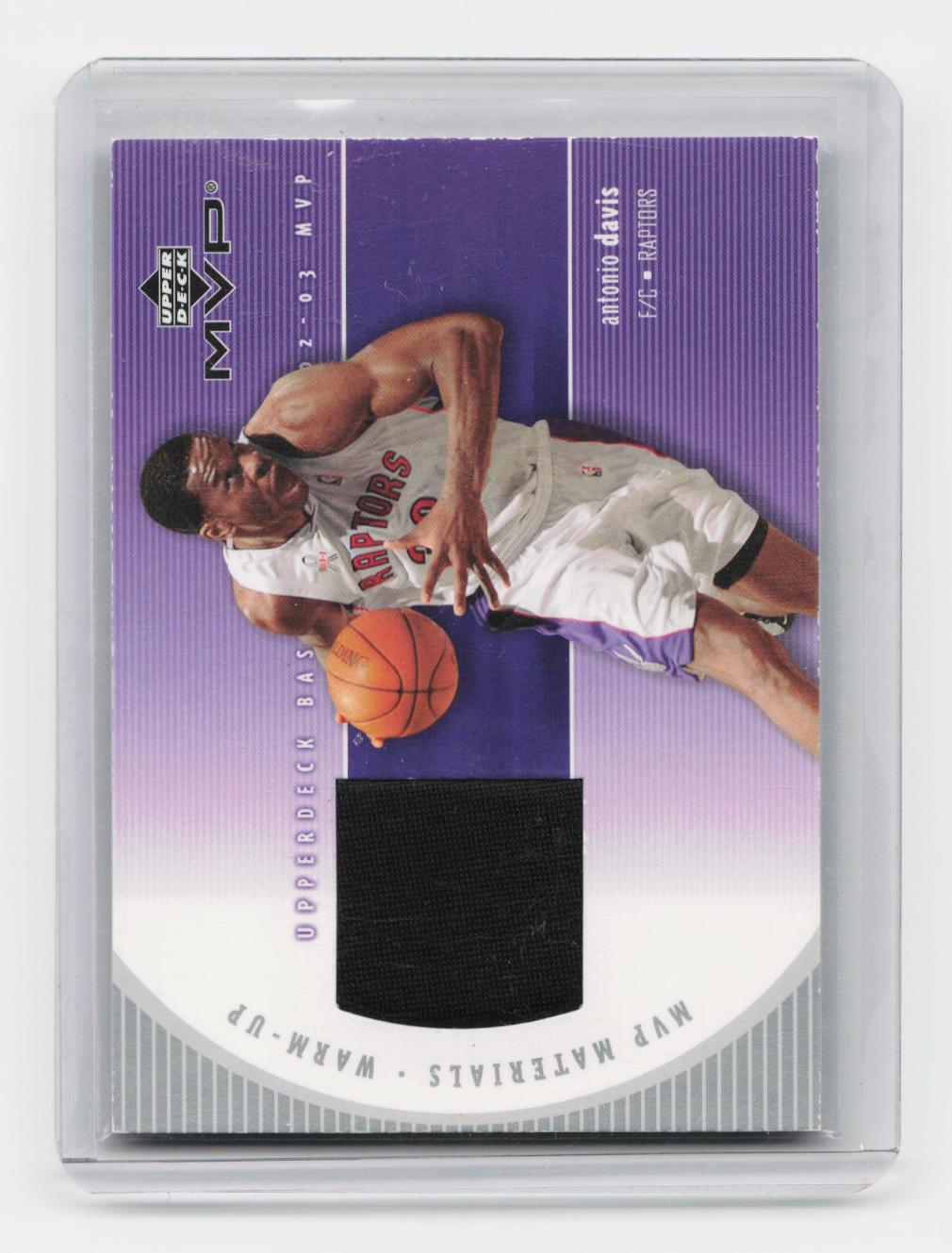 2002-03 Upper Deck MVP #AD-W Antonio Davis Materials Warm Up