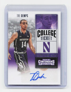 2016 Panini Contenders Draft Picks #180 Tre Demps College Ticket Autographs
