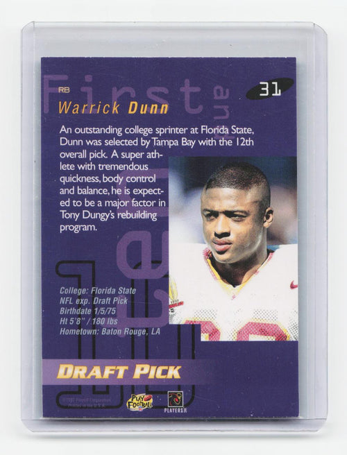 1997 Playoff First & Ten #31 Warrick Dunn