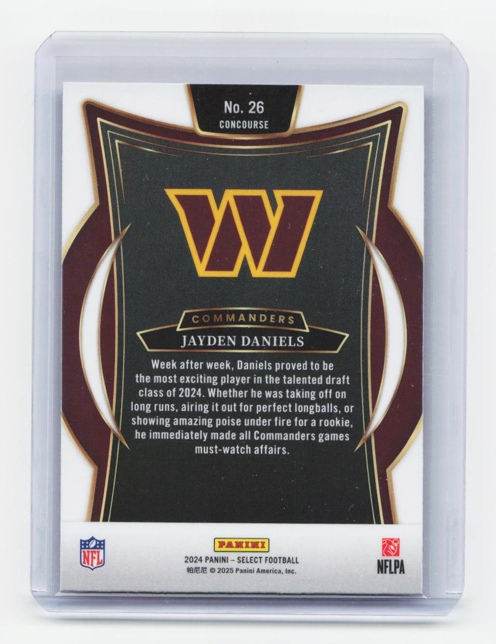 2024 Panini Select #26 Jayden Daniels