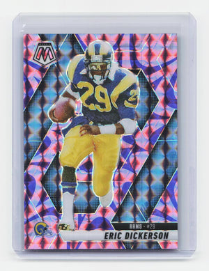 2025 Panini Mosaic #154 Eric Dickerson Mosaic Reactive Purple