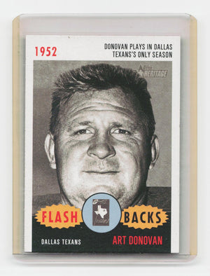 2006 Topps Heritage #FL-4 Art Donovan Flashbacks