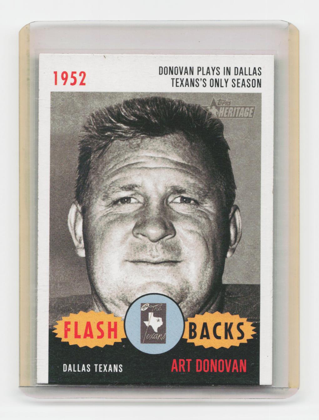 2006 Topps Heritage #FL-4 Art Donovan Flashbacks