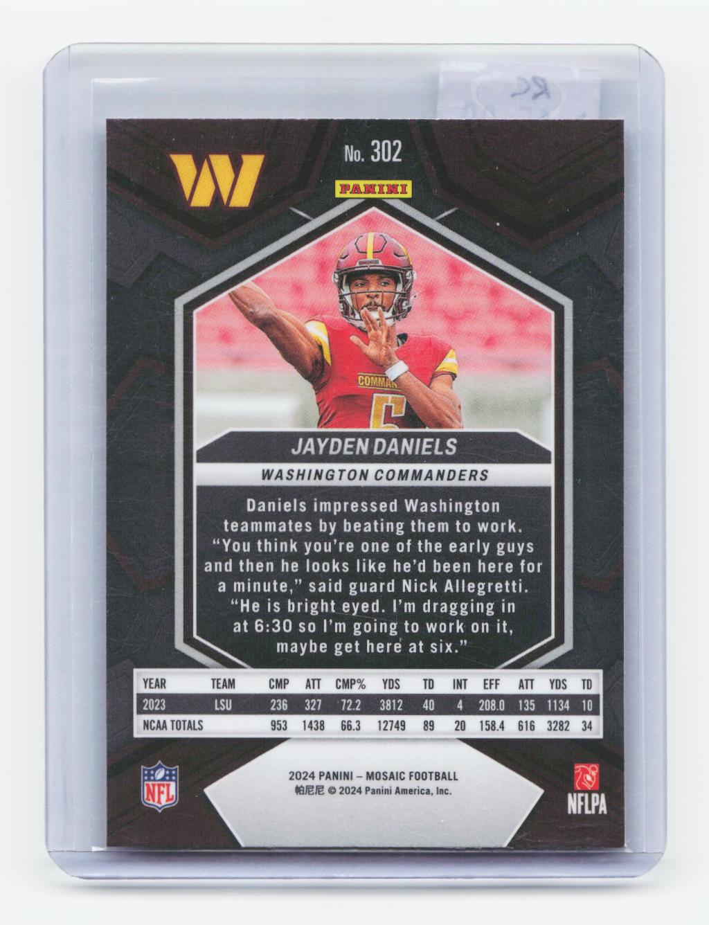 2024 Panini Mosaic #302 Jayden Daniels