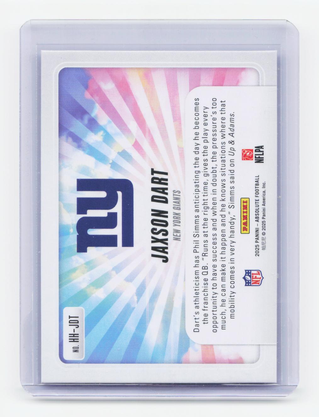 2025 Panini Absolute #HH-JDT Jaxson Dart Hog Heaven
