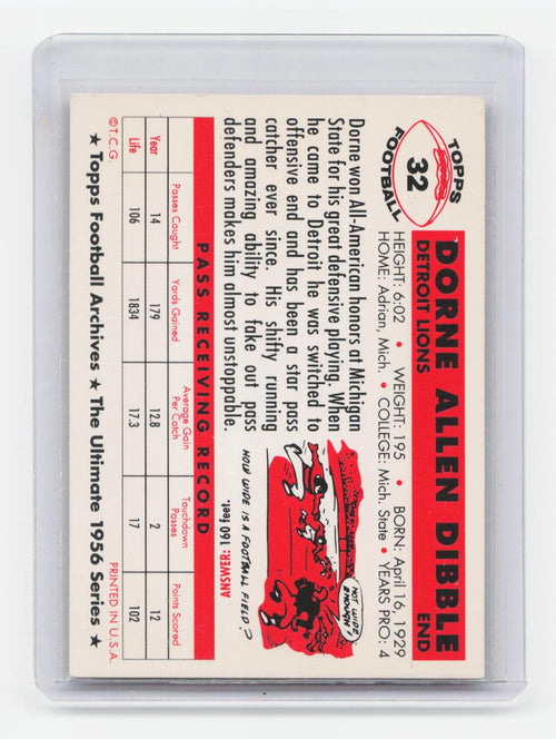 1956 Topps #32 Dorne Dibble