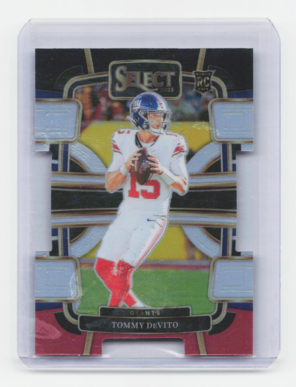 2023 Panini Select #73 Tommy DeVito Black and Red Prizms Die Cuts