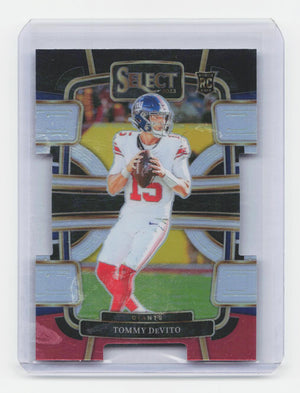 2023 Panini Select #73 Tommy DeVito Black and Red Prizms Die Cuts