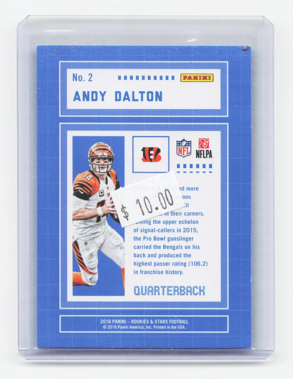 2016 Panini Rookies & Stars #2 Andy Dalton Team Infrastructure
