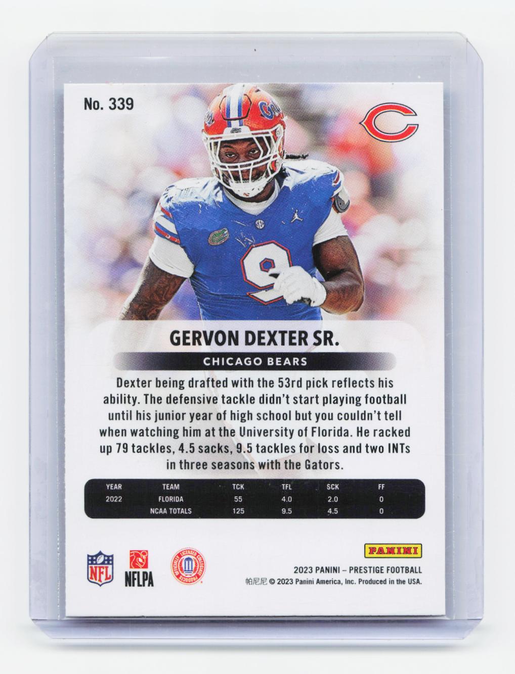 2023 Panini Prestige #339 Gervon Dexter Sr. Xtra Points Hyper