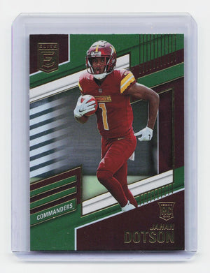 2022 Donruss Elite #123 Jahan Dotson Green