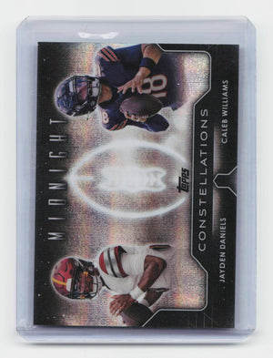 2024 Topps Midnight #C-20 Jayden Daniels Caleb Williams Constellations Moon Beam