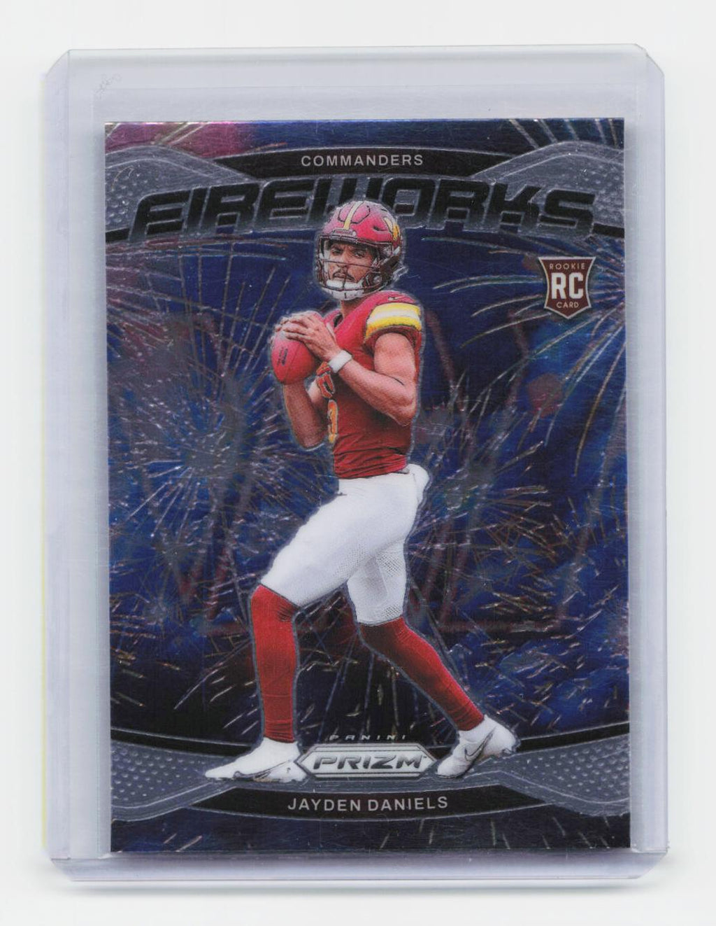 2024 Panini Prizm #24 Jayden Daniels Fireworks