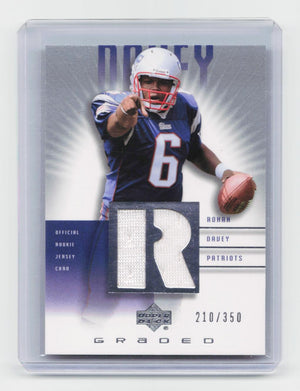 2002 UD Graded #RD-500 Rohan Davey Rookie Jerseys #/350