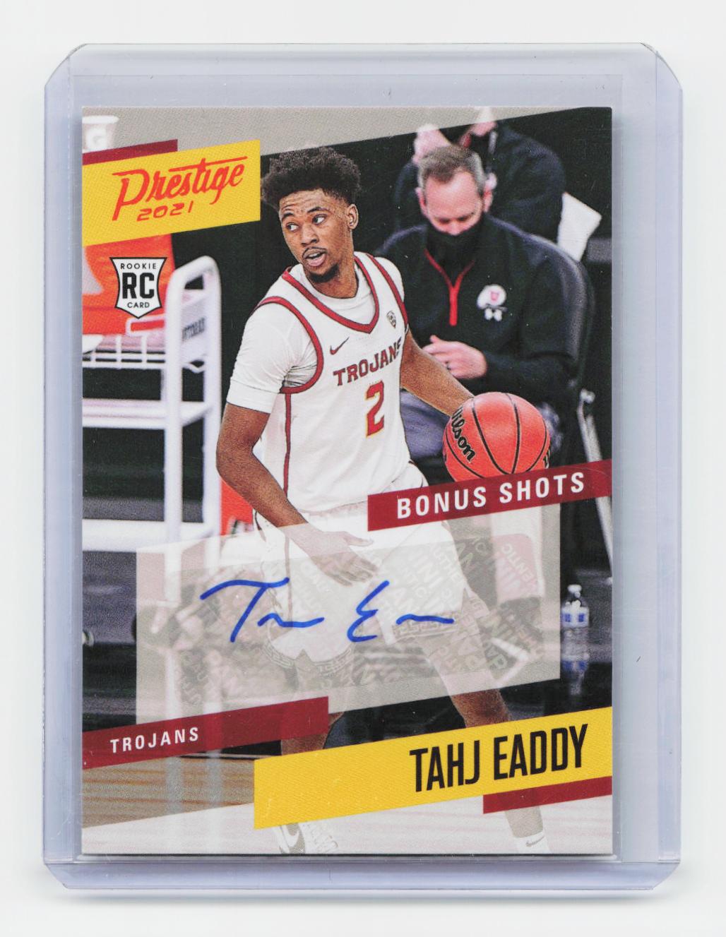 2021 Chronicles Draft Picks #PBTEA Tahj Eaddy Prestige Bonus Shots Signatures