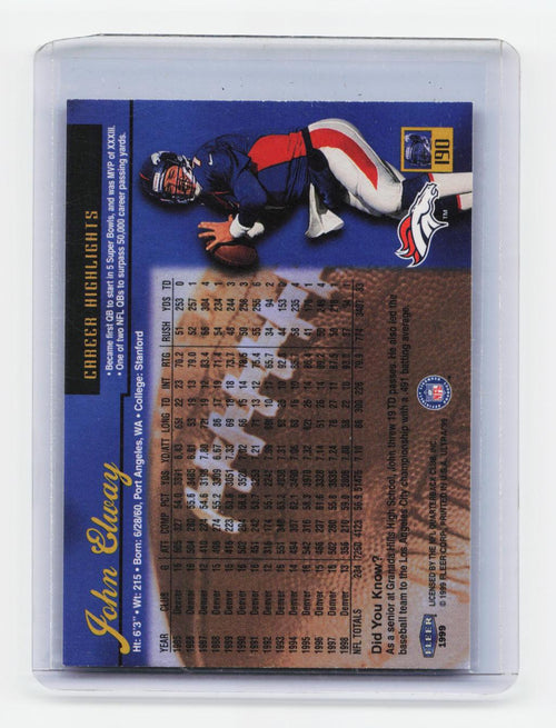 1999 Ultra #190 John Elway