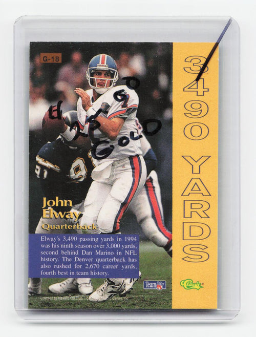 1995 Pro Line #G-18 John Elway Grand Gainers