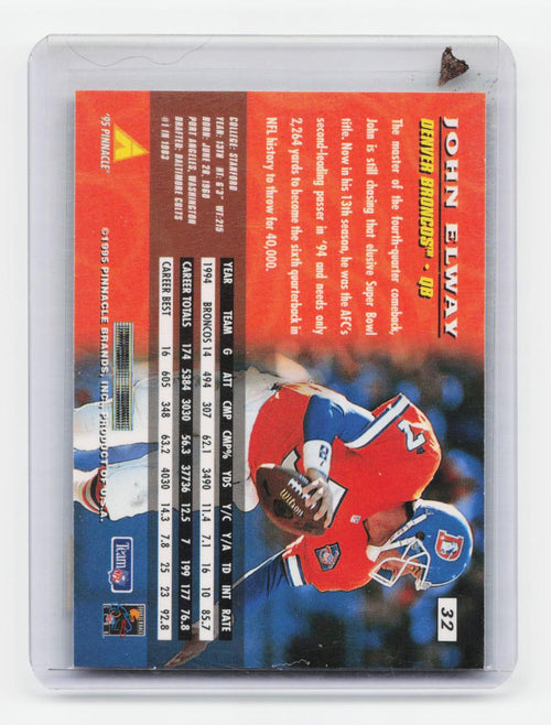 1995 Pinnacle #32 John Elway