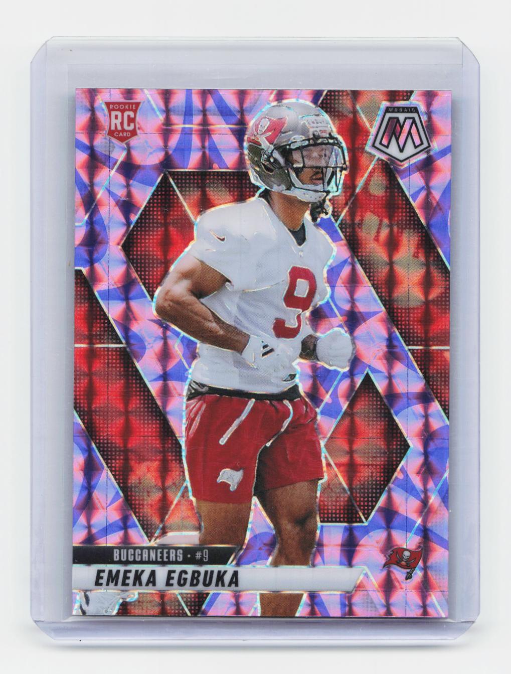 2025 Panini Mosaic #376 Emeka Egbuka Mosaic Reactive Purple