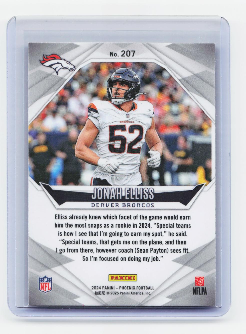 2024 Panini Phoenix #207 Jonah Elliss Pandora