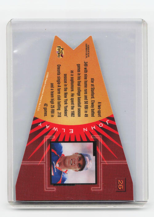 1998 Playoff Contenders - Pennants Gray Felt (Red Foil) #26 John Elway