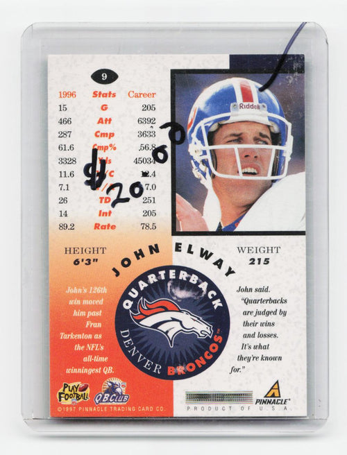 1997 Pinnacle Mint #9 John Elway