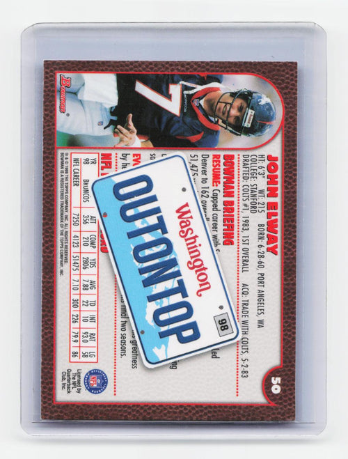 1999 Bowman Chrome #50 John Elway Interstate