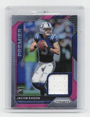 2020 Panini Prizm #13 Jacob Eason Premier Jerseys Pink
