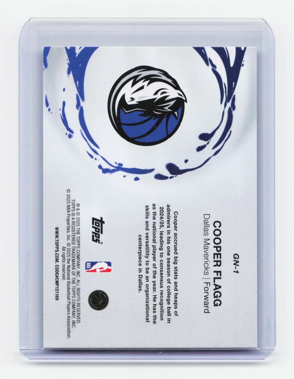 2025-26 Topps #GN-1 Cooper Flagg Generation Now
