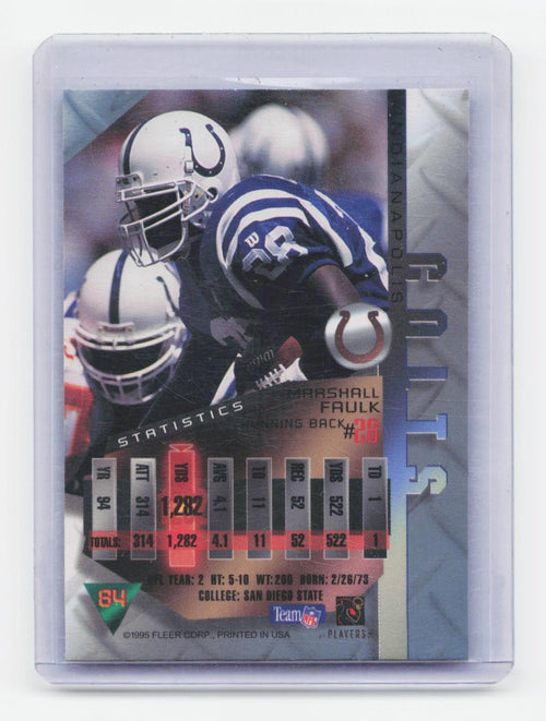 1995 Fleer Metal #84 Marshall Faulk