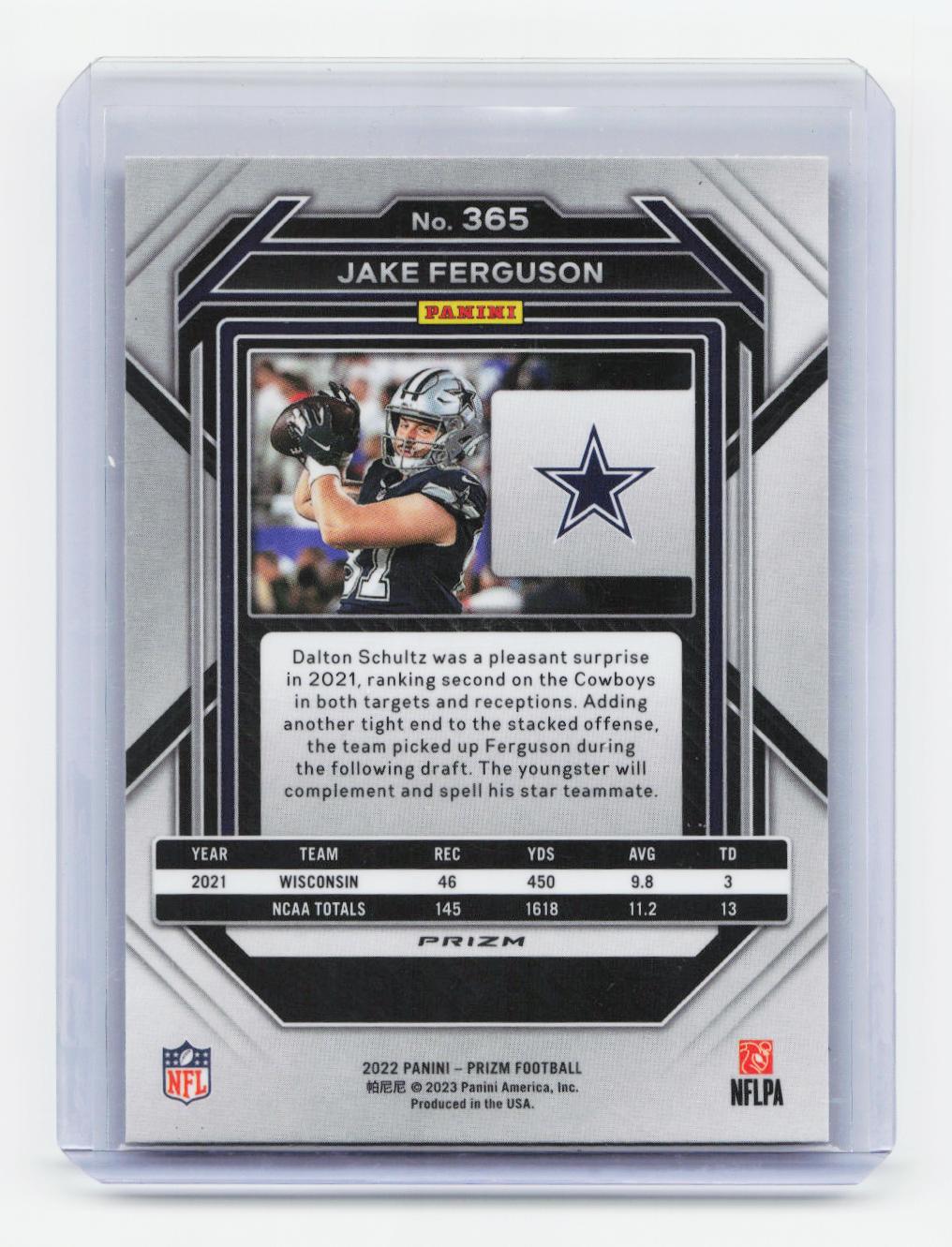 2022 Panini Prizm - Red White and Blue #365 Jake Ferguson