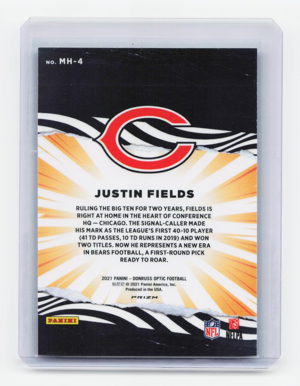 2021 Donruss Optic #MH-4 Justin Fields My House!