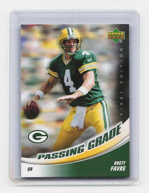 2007 Upper Deck First Edition #PG-BF Brett Favre Passing Grade