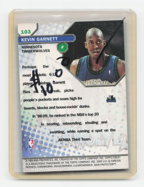 1999-00 Finest #103 Kevin Garnett