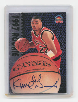 1997-98 Score Board Autographed #NNO Kiwane Garris 1997 Rookies Silver