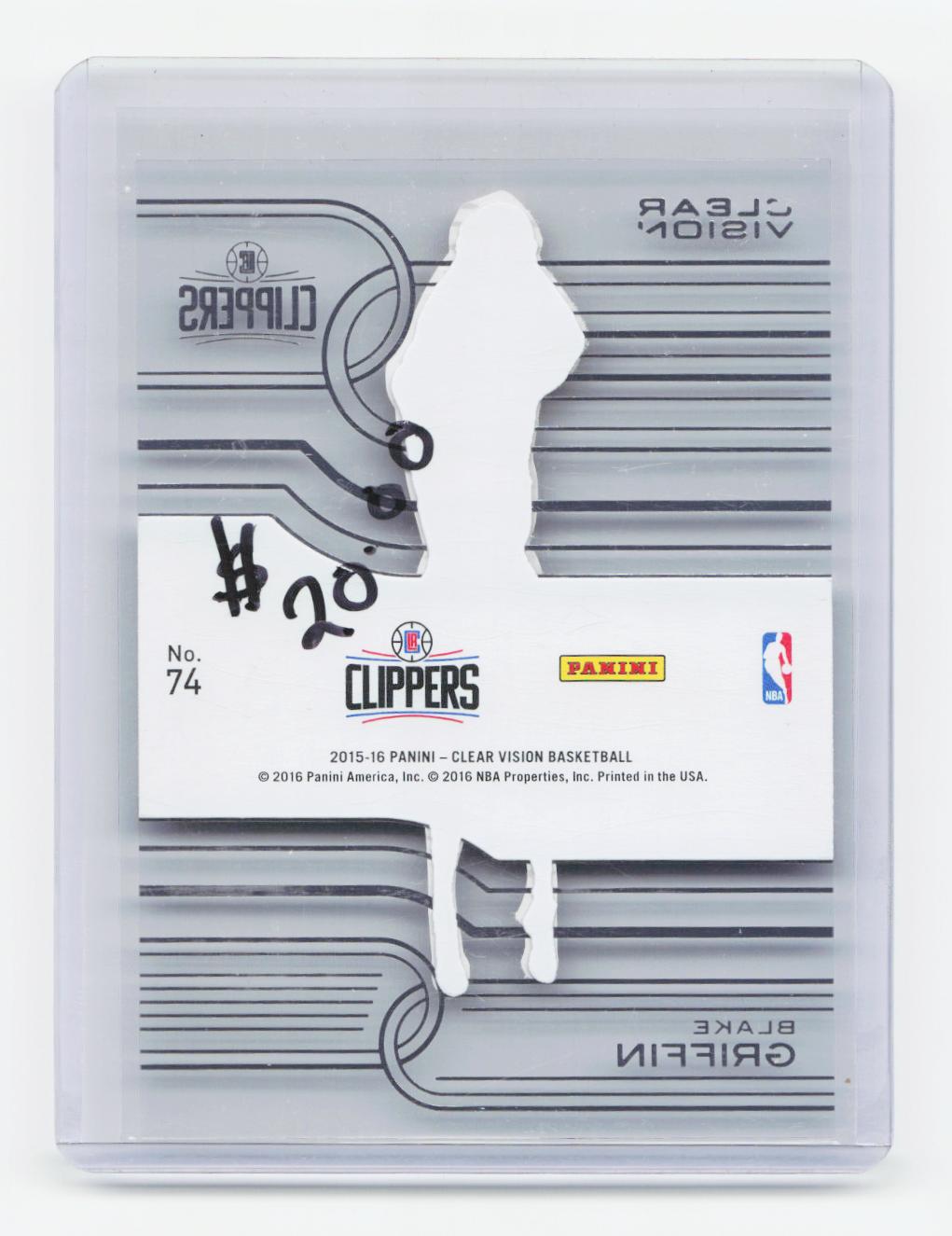 2015-16 Panini Clear Vision #74 Blake Griffin