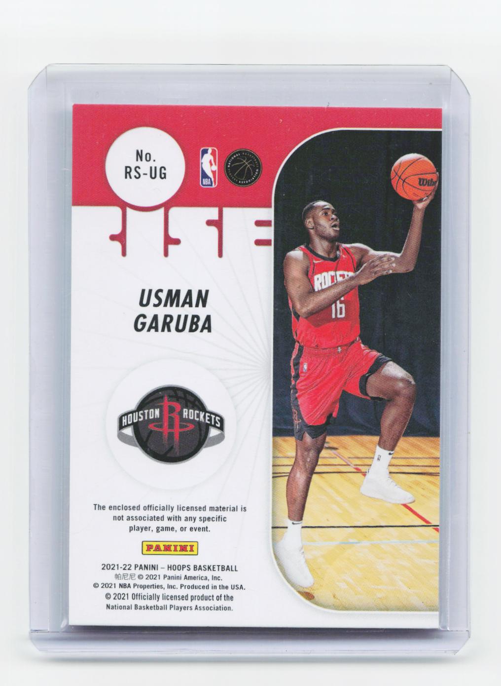 2021-22 Hoops #RS-UG Usman Garuba Rise N Shine Memorabilia