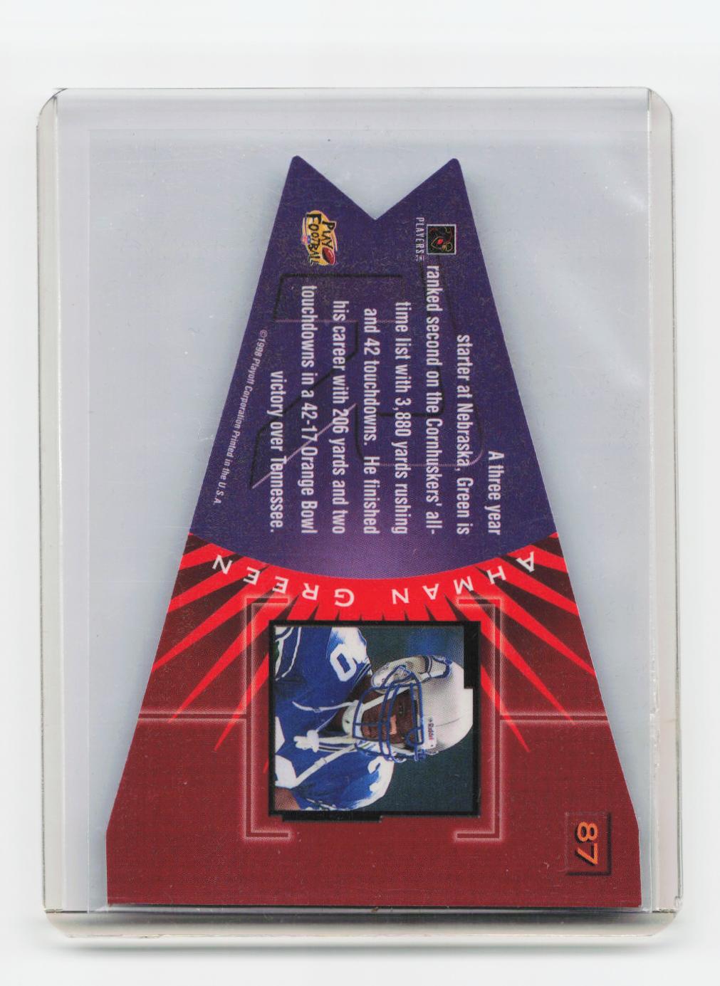 1998 Playoff Contenders - Pennants Blue Felt #87 Ahman Green
