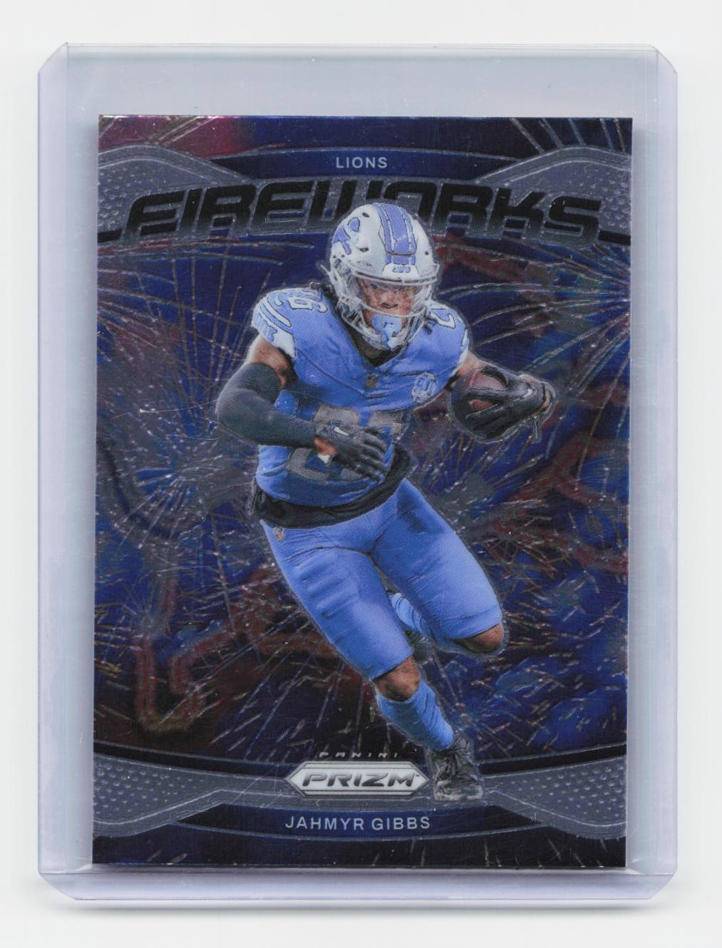 2024 Panini Prizm #7 Jahmyr Gibbs Fireworks