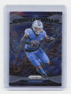 2024 Panini Prizm #7 Jahmyr Gibbs Fireworks