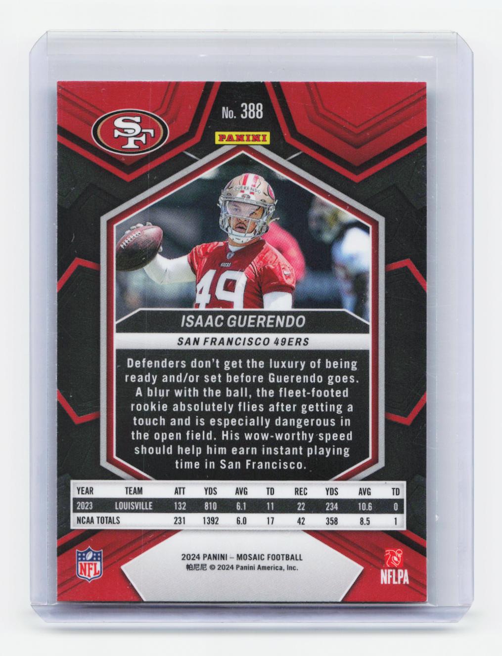2024 Panini Mosaic #388 Isaac Guerendo