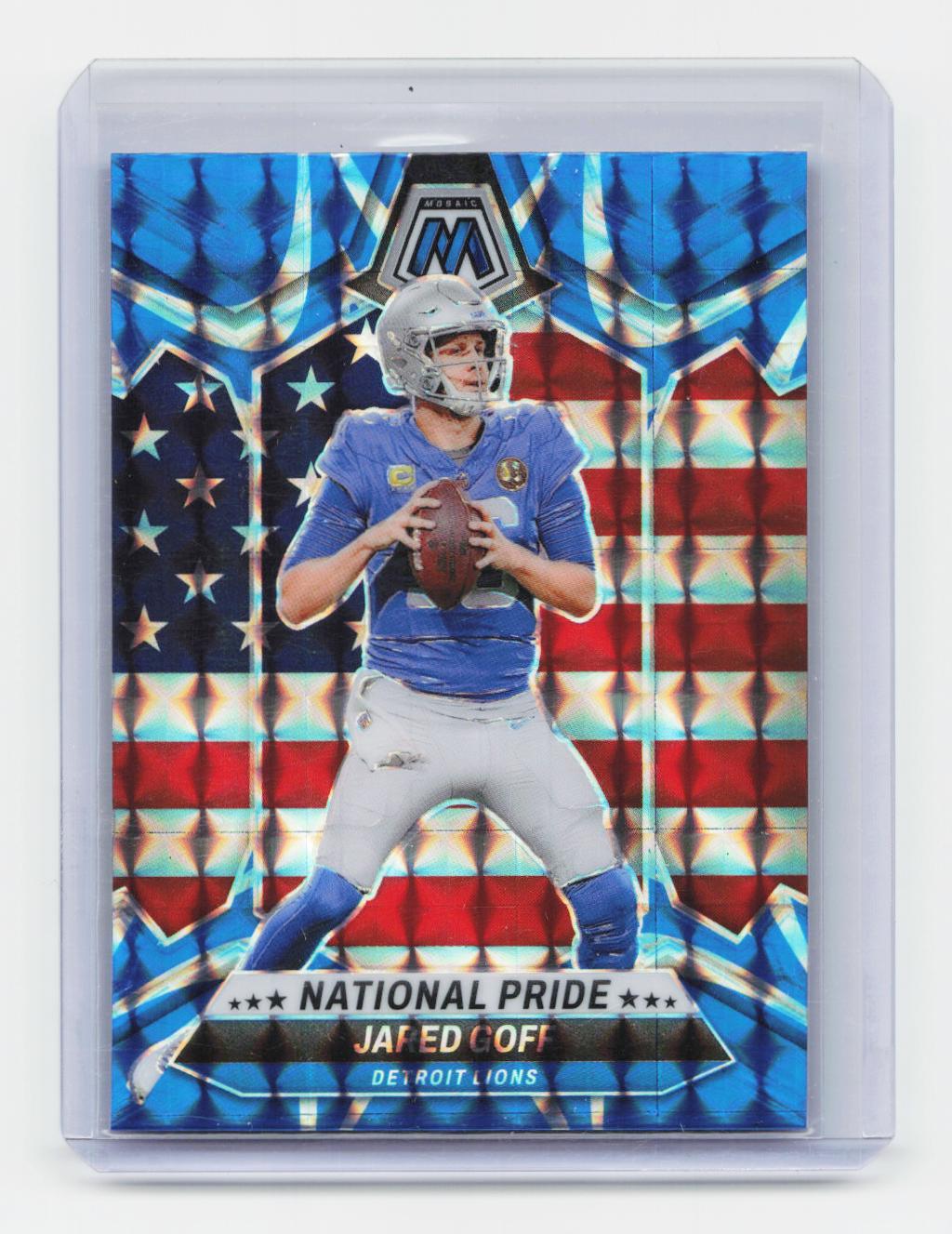 2024 Panini Mosaic #252 Jared Goff Mosaic Reactive Blue