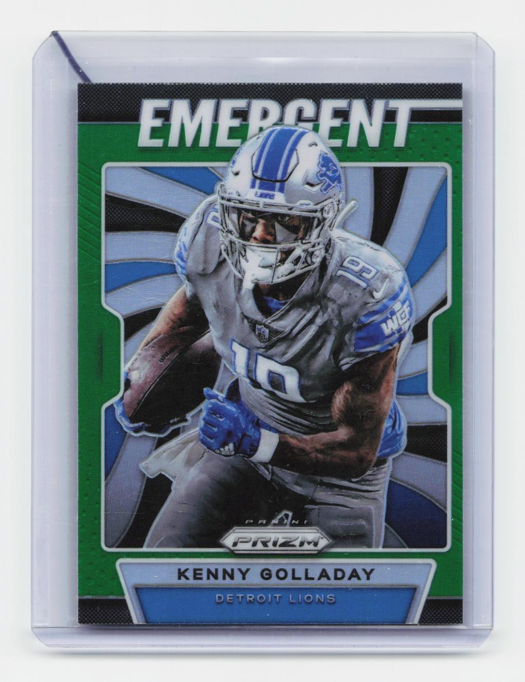 2019 Panini Prizm #E-KG Kenny Golladay Emergent Prizms Green