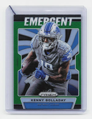 2019 Panini Prizm #E-KG Kenny Golladay Emergent Prizms Green