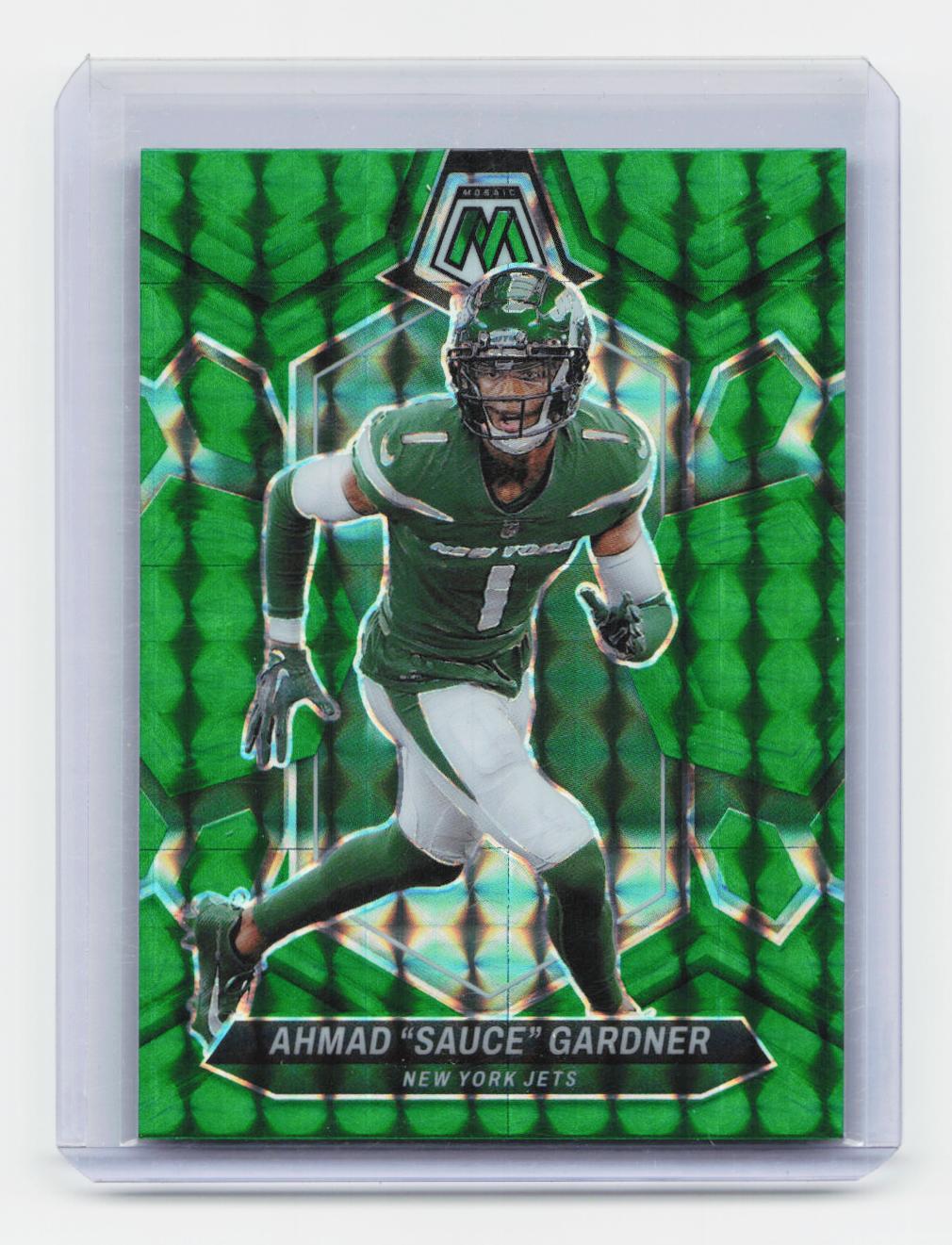 2024 Panini Mosaic #175 Ahmad "Sauce" Gardner Mosaic Green