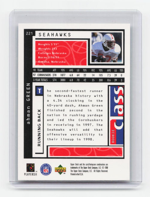 1998 UD Choice #221 Ahman Green