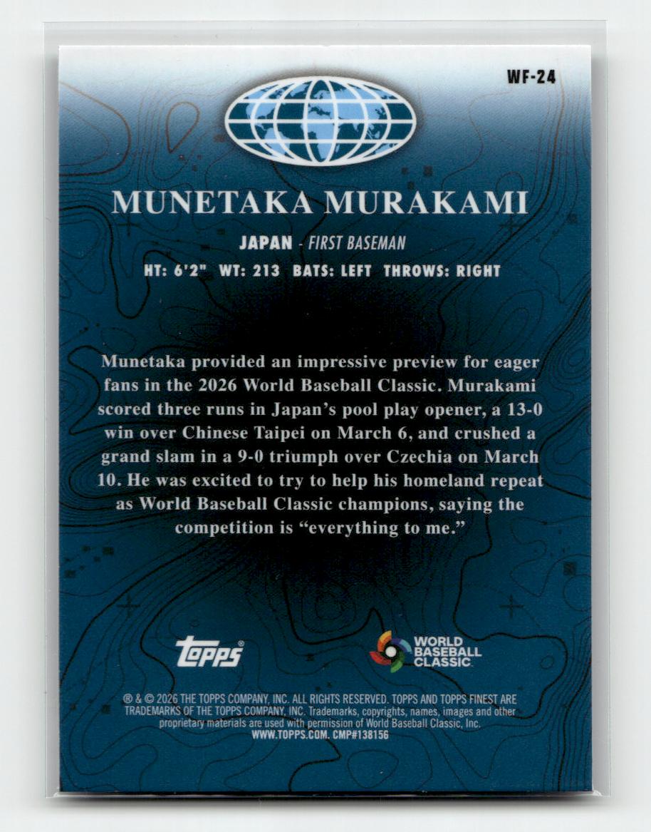 2026 Finest #WF-24 Munetaka Murakami World's Finest