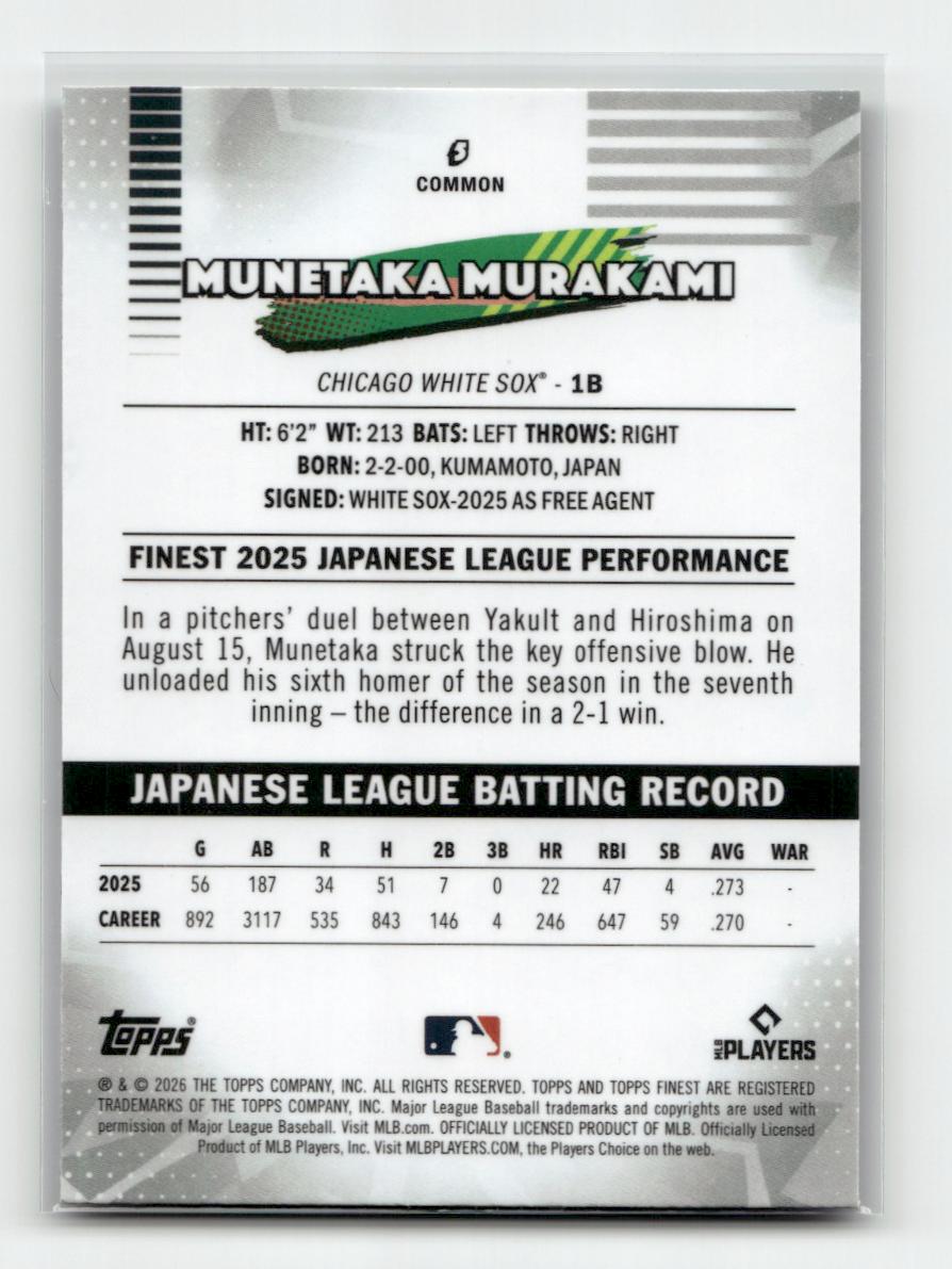 2026 Finest #5 Munetaka Murakami