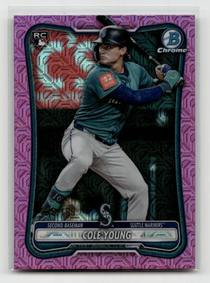 2026 Bowman #78 Cole Young Chrome Mojo Pink Refractors #/199